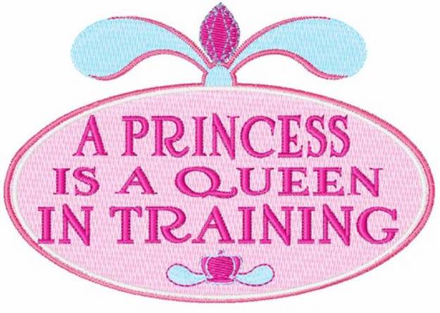 Picture of Queen in Training Machine Embroidery Design