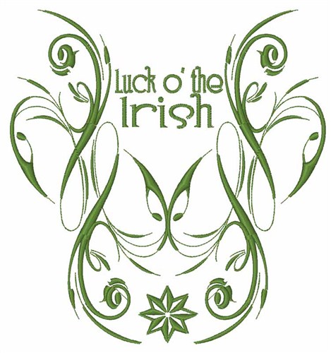 Irish Luck Insignia Machine Embroidery Design