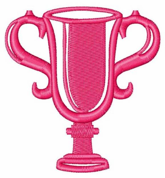 Picture of Pink Trophy Machine Embroidery Design