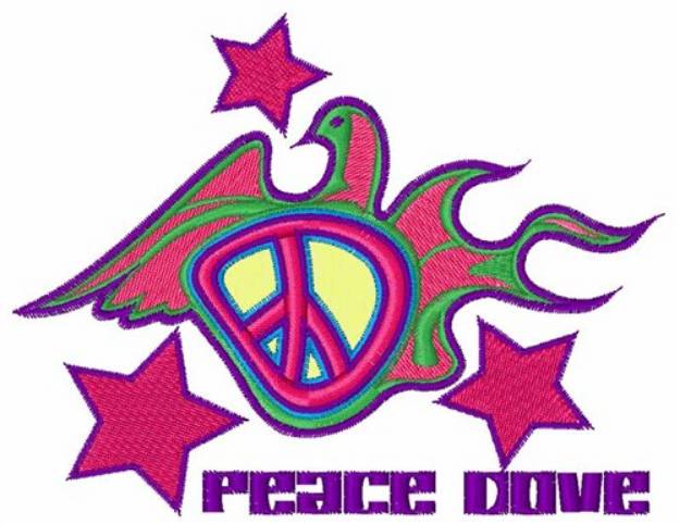 Picture of Peace Dove Machine Embroidery Design