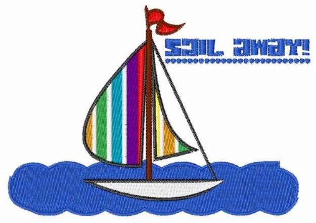 Picture of Sail Away Machine Embroidery Design