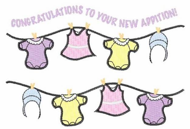 Picture of Your New Addition! Machine Embroidery Design