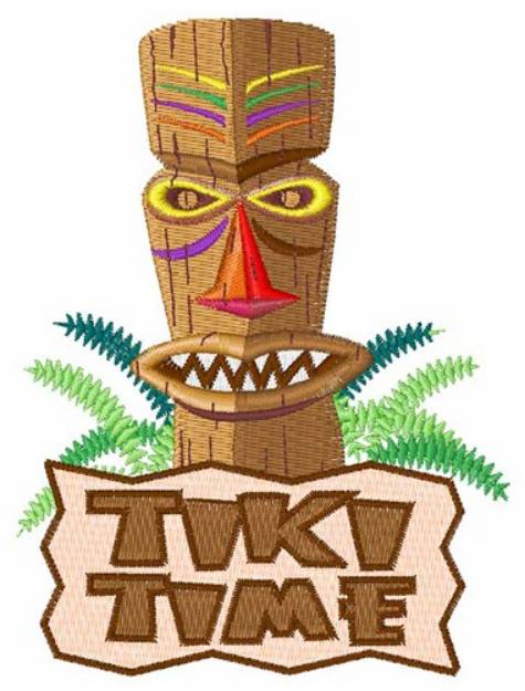 Picture of Tiki Time Machine Embroidery Design