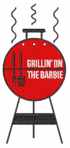 Picture of Grillin On The Barbie Machine Embroidery Design