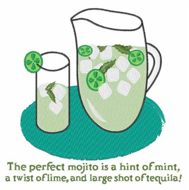 Picture of The Perfect Mojito Machine Embroidery Design