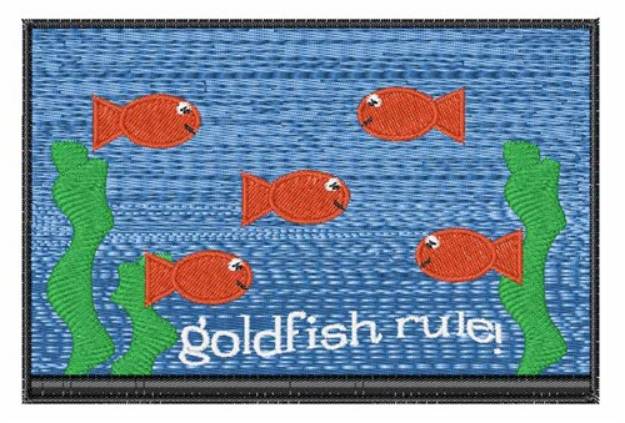 Picture of Goldfish Rule Machine Embroidery Design