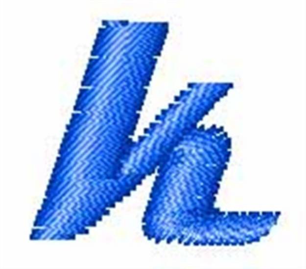 Picture of Magneto Lowercase k Machine Embroidery Design