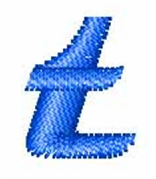 Picture of Magneto Lowercase t Machine Embroidery Design