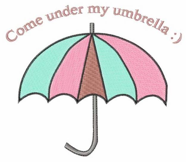 Picture of Under My Umbrella Machine Embroidery Design