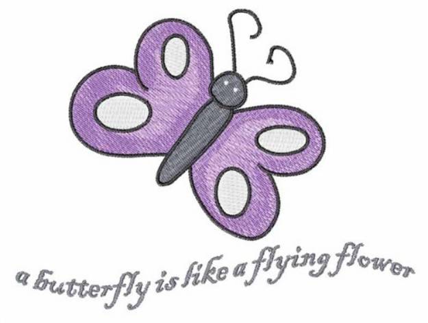 Picture of Flying Flower Machine Embroidery Design