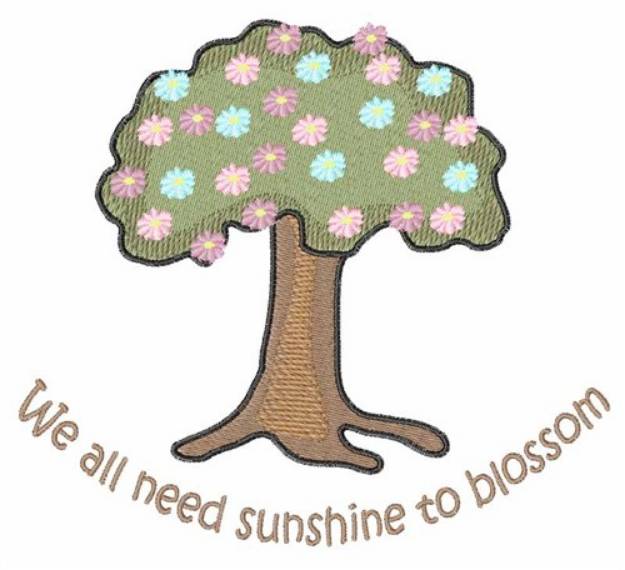 Picture of Sunshine to Blossom Machine Embroidery Design