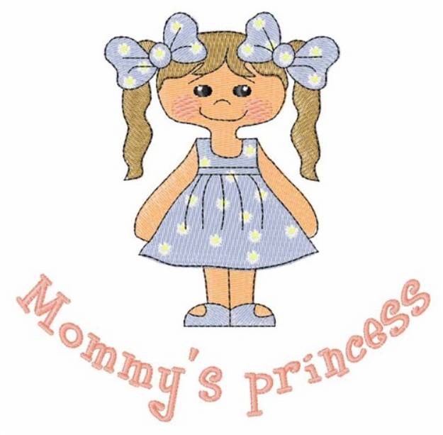 Picture of Mommys Princess Machine Embroidery Design