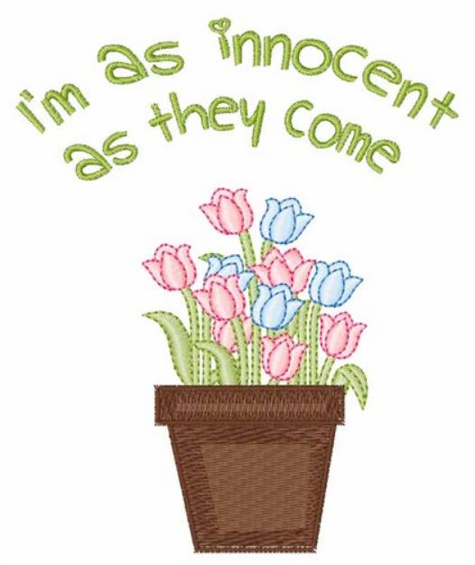 Picture of Im Innocent Machine Embroidery Design