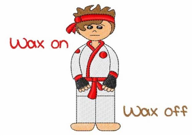 Picture of Wax On Wax Off Machine Embroidery Design