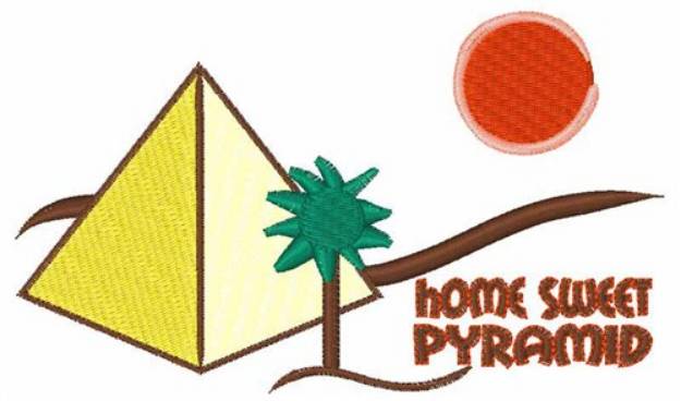 Picture of Home Sweet Pyramid Machine Embroidery Design