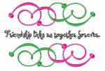 Picture of Friendship Links Machine Embroidery Design