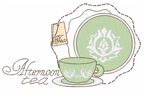 Afternoon Tea Machine Embroidery Design