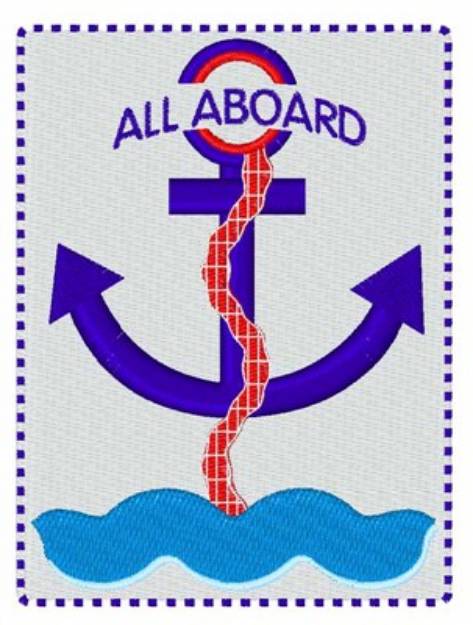 Picture of All Aboard Machine Embroidery Design