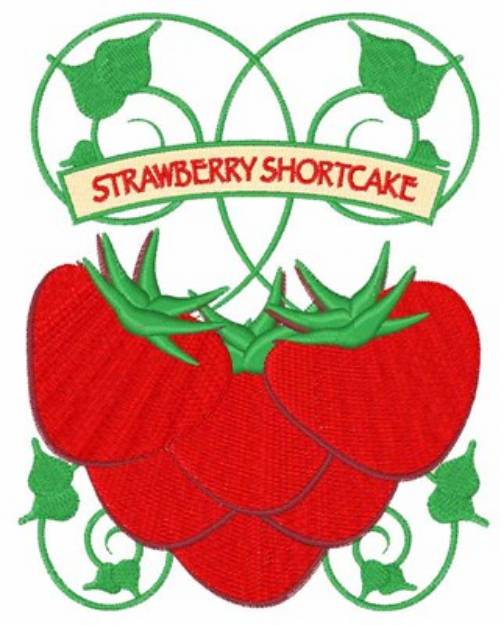 Picture of Strawberry Shortcake Machine Embroidery Design