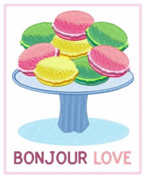 Picture of Bonjour Love Machine Embroidery Design