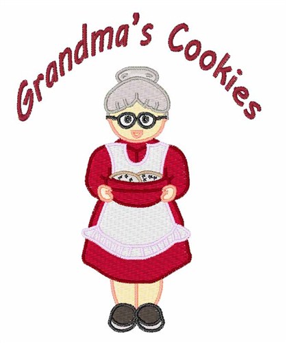 Grandmothers Cookies Machine Embroidery Design