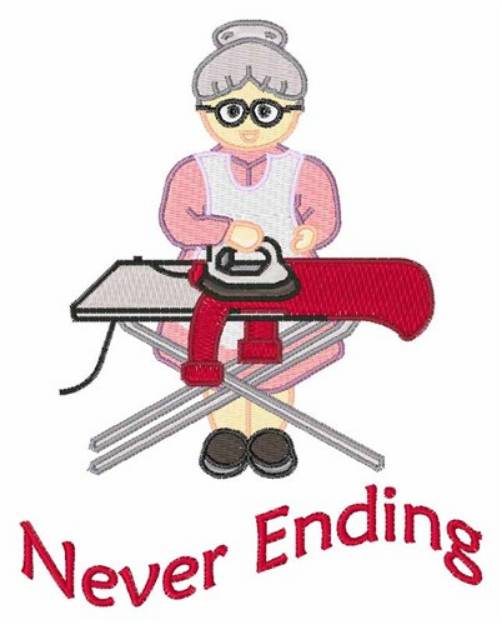 Picture of Never Ending Ironing Machine Embroidery Design