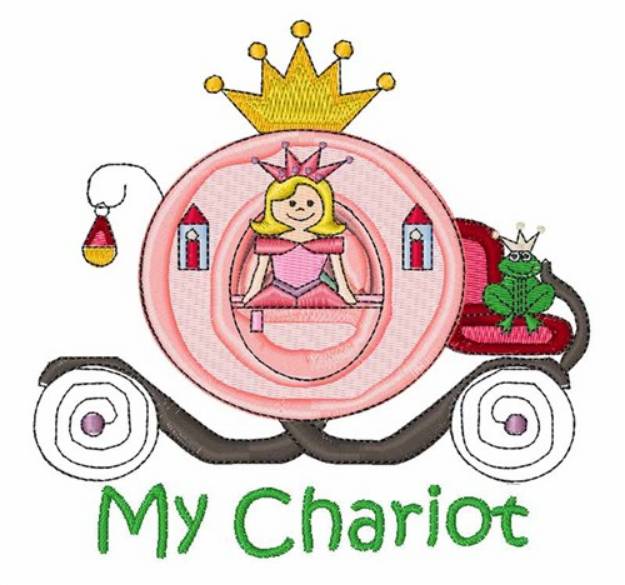 Picture of Princess Chariot Machine Embroidery Design