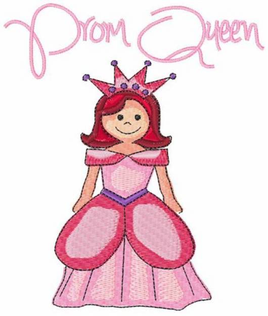 Picture of Princess Prom Queen Machine Embroidery Design