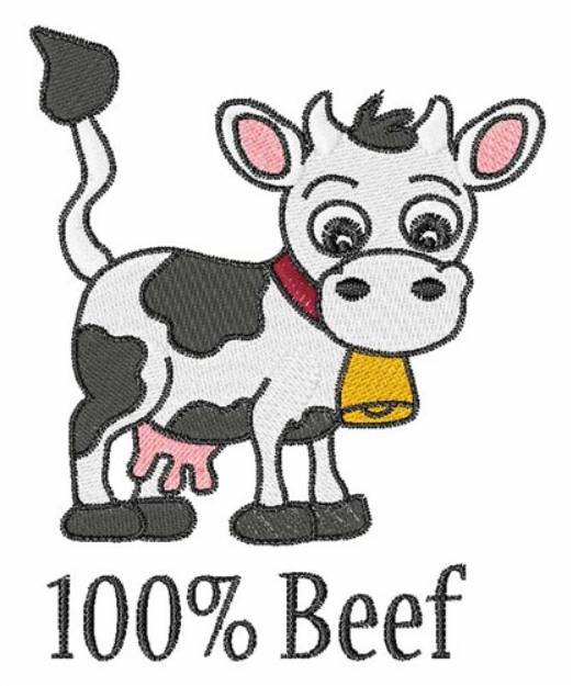 Picture of 100% Beef Machine Embroidery Design