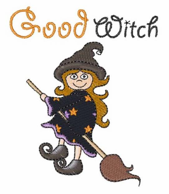 Picture of Good Witch Machine Embroidery Design