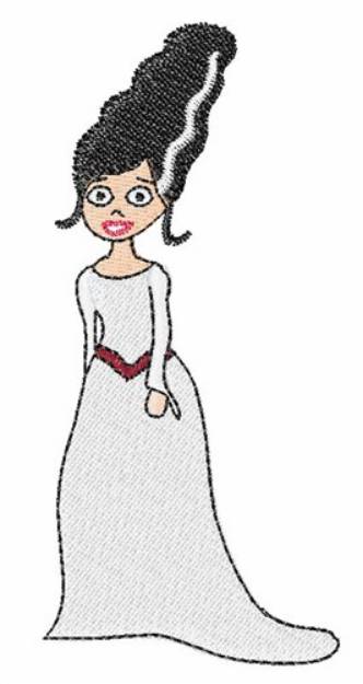 Picture of Cartoon Elvira Machine Embroidery Design