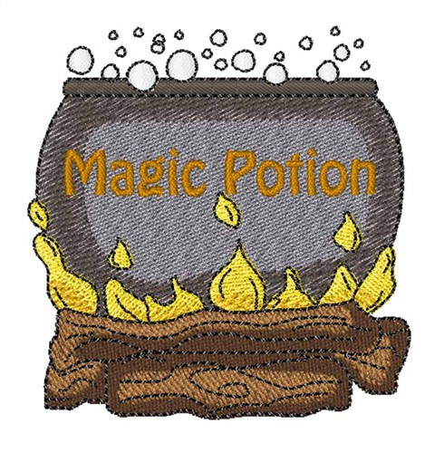 Magic Potion Pot Machine Embroidery Design