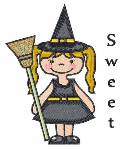 Picture of Sweet Witch Machine Embroidery Design