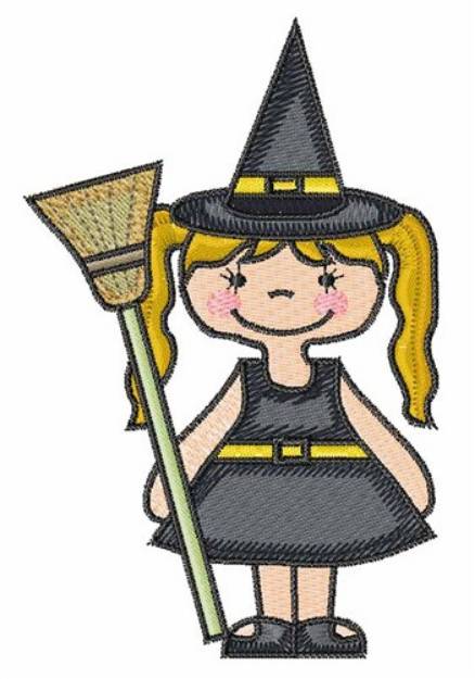 Picture of Halloween Witch Machine Embroidery Design