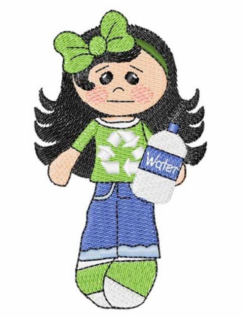 Picture of Recycle Water Bottle Machine Embroidery Design