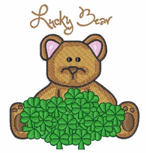 Picture of Lucky Bear Machine Embroidery Design