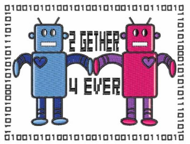 Picture of 2Gether 4Ever Machine Embroidery Design