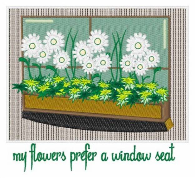 Picture of Prefer a Window Seat Machine Embroidery Design