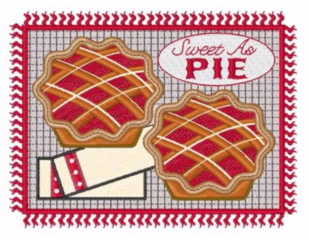 Picture of Sweet As Pie Machine Embroidery Design