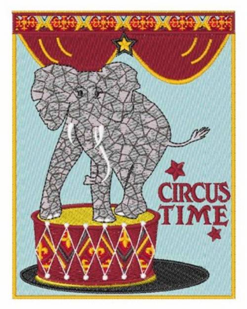 Picture of Circus Time Machine Embroidery Design