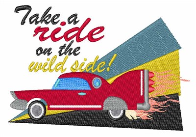 Ride on the Wild Side! Machine Embroidery Design