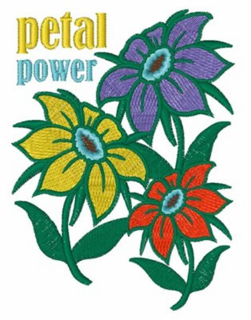 Picture of Petal Power Machine Embroidery Design