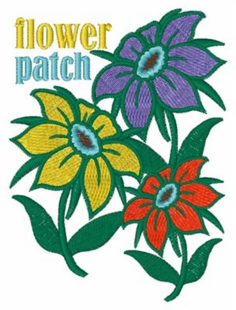 Picture of Flower Patch Machine Embroidery Design