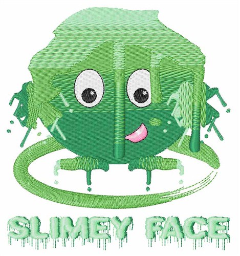 Slimey Face Machine Embroidery Design