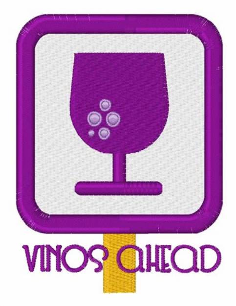 Picture of Vino Ahead Machine Embroidery Design