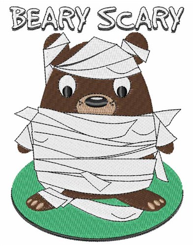 Beary Scary Machine Embroidery Design