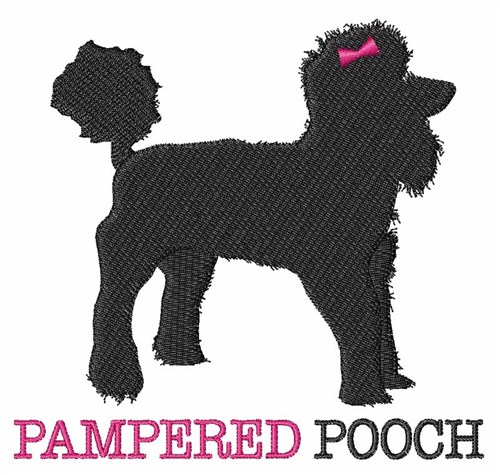 Pampered Pooch Machine Embroidery Design