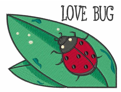 Love Bug Machine Embroidery Design