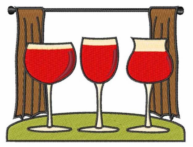 Picture of Wine Trio Machine Embroidery Design