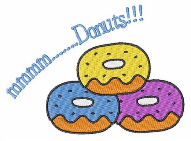 Picture of Mmmm Donuts Machine Embroidery Design